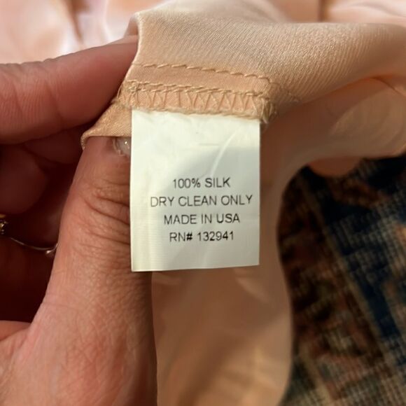 Amanda Uprichard silk peach cold shoulder top - Picture 3 of 5